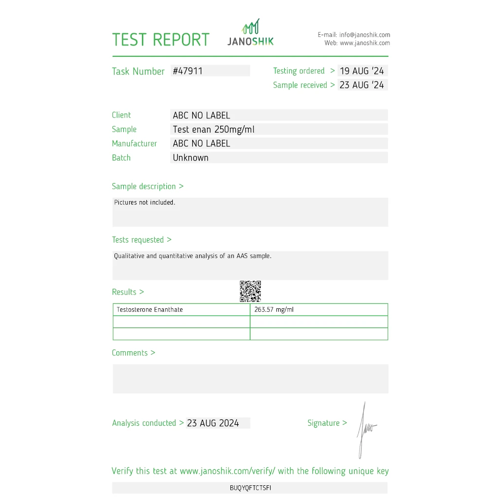 Testosterone Enanthate 250 Testosterone Enanthate 250