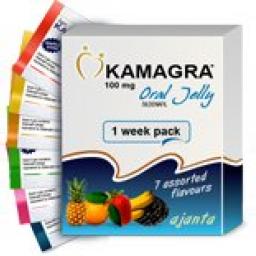 Kamagra Oral Jelly - Sildenafil Citrate - Ajanta Pharma, India